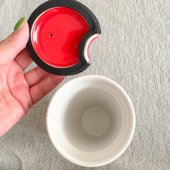 Starbucks White Watercolor Woman Blowing Bubbles Travel Tumbler - Picture 3 of 4